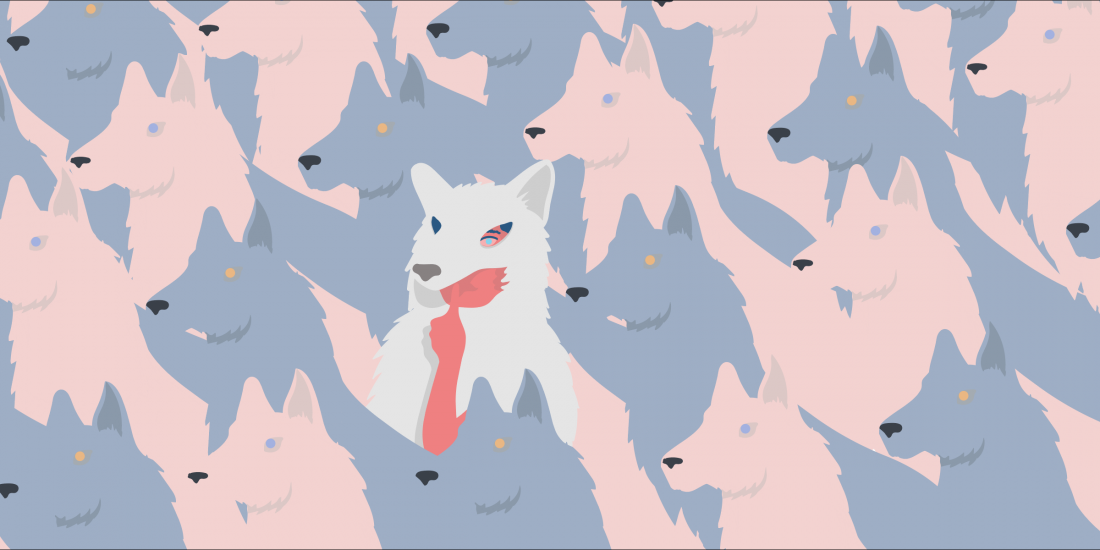 Lost in Pastel Wolf Pack